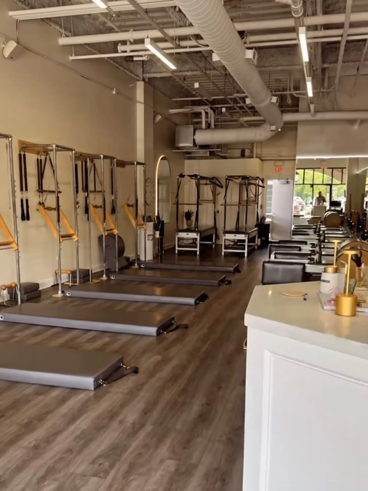 Commercial build-out — Pilates studio: flooring, paint, and finish work